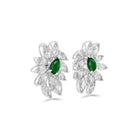 Anastasia’s Emerald & Diamond Cluster Earrings