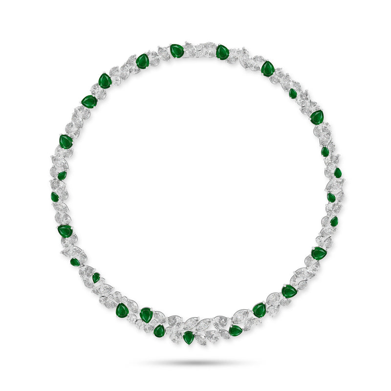The Enchanted Anastasia’s Emerald and Diamond Necklace
