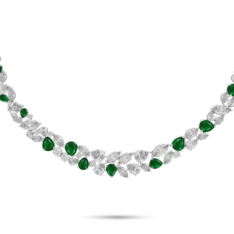 The Enchanted Anastasia’s Emerald and Diamond Necklace
