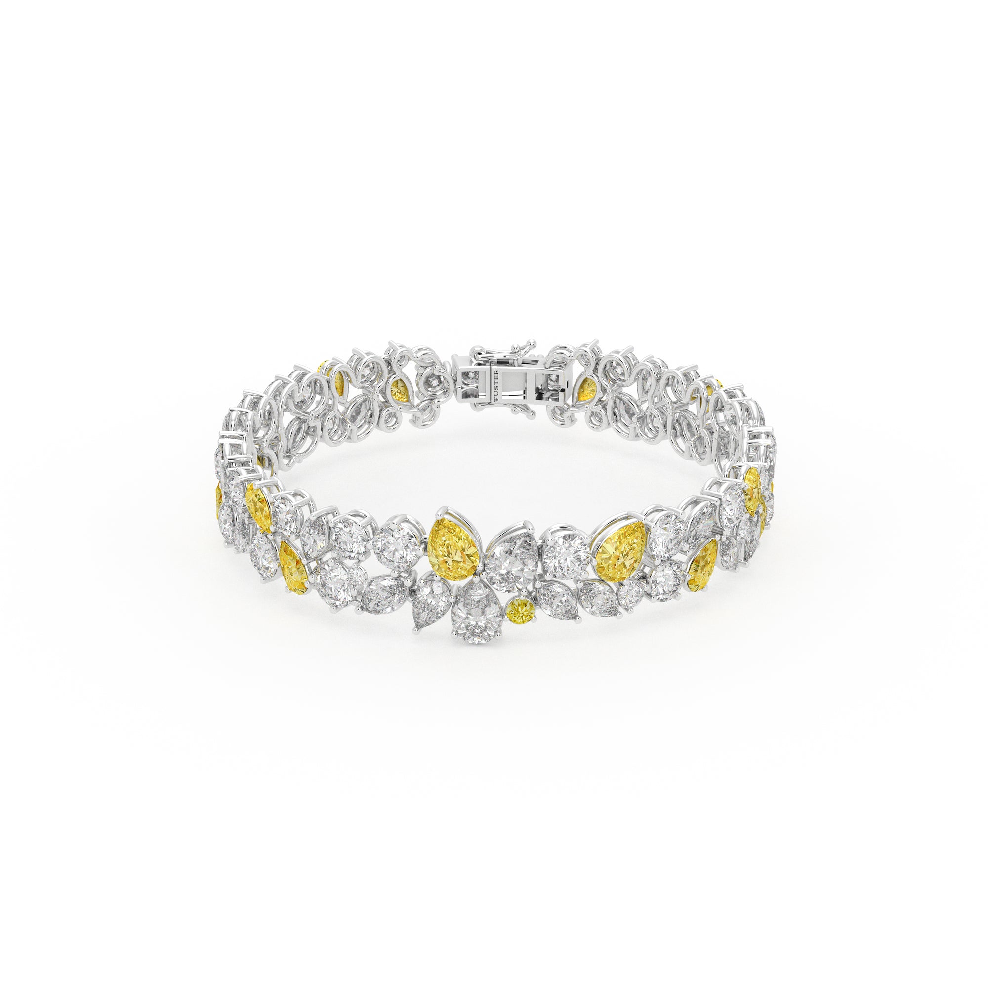 Anastasia’s Majestic Yellow Diamond and Diamond Bracelet