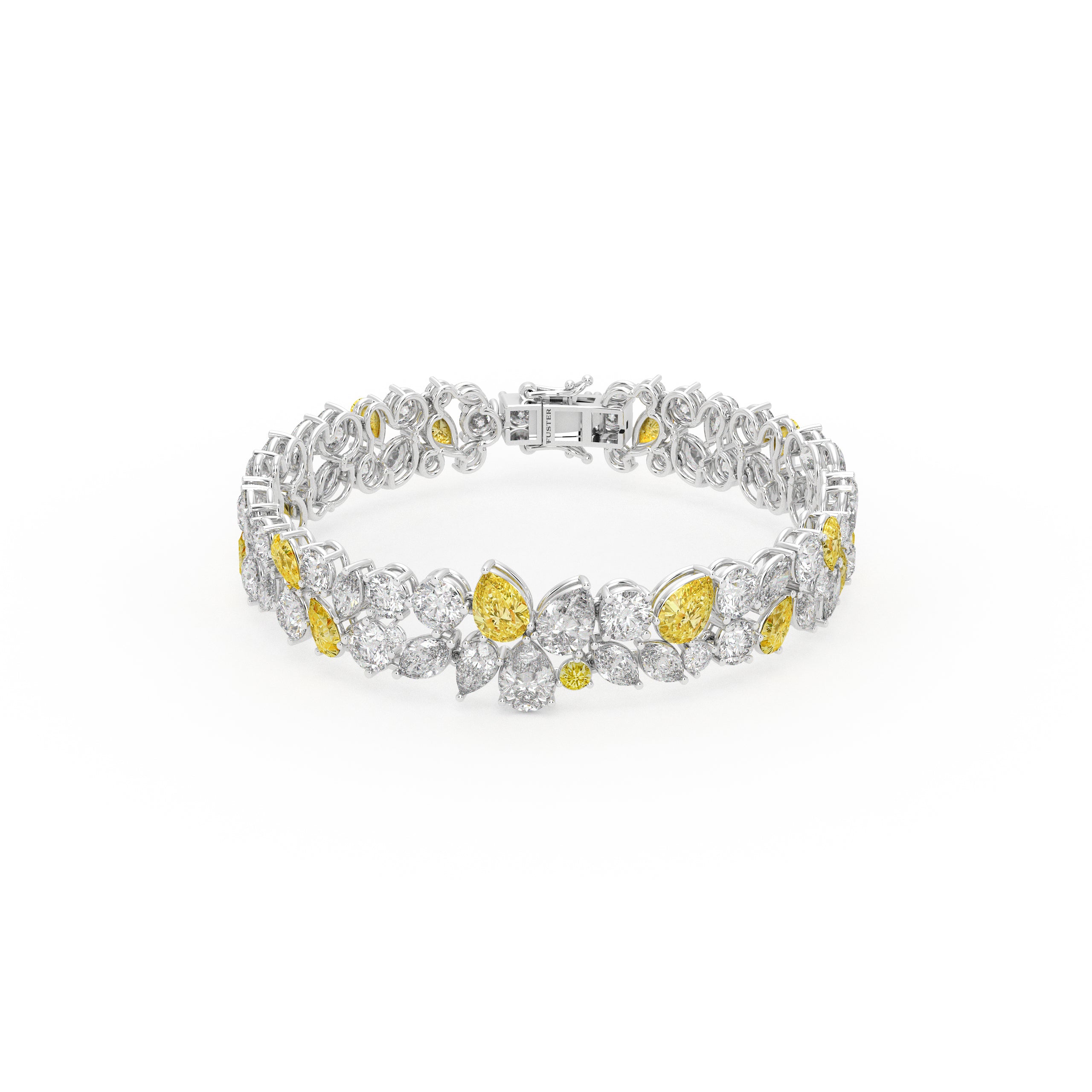 Anastasia’s Majestic Yellow Diamond and Diamond Bracelet