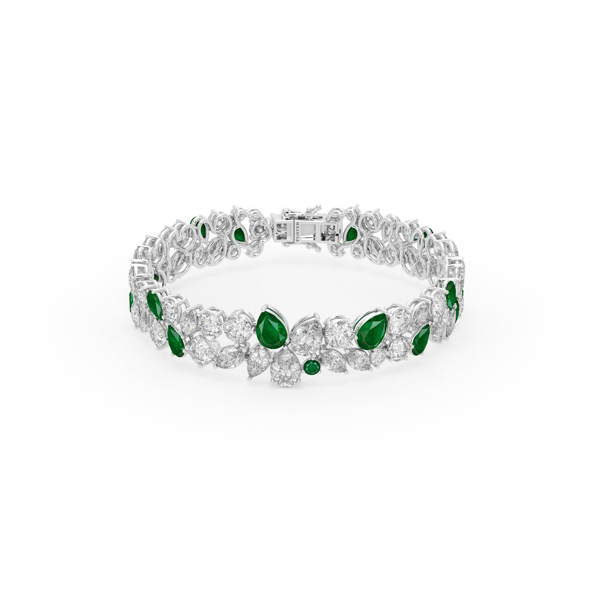 Anastasia’s Majestic Emerald and Diamond Bracelet
