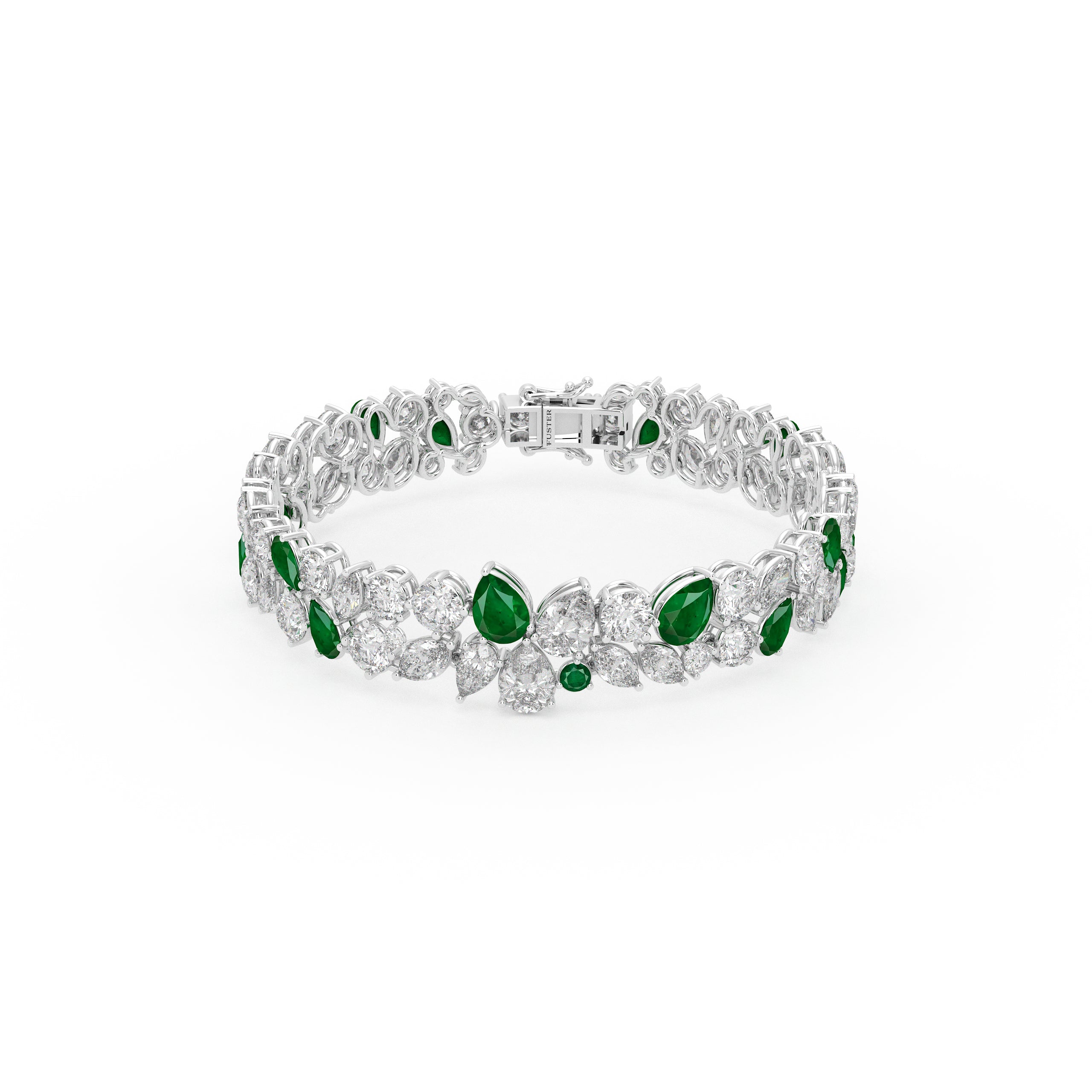 Anastasia’s Majestic Emerald and Diamond Bracelet