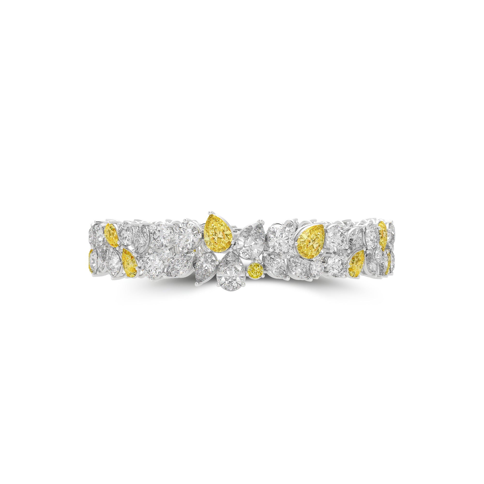 Anastasia’s Majestic Yellow Diamond and Diamond Bracelet