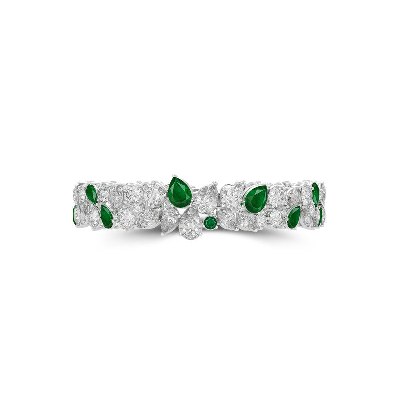 Anastasia’s Majestic Emerald and Diamond Bracelet