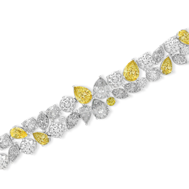 Anastasia’s Majestic Yellow Diamond and Diamond Bracelet