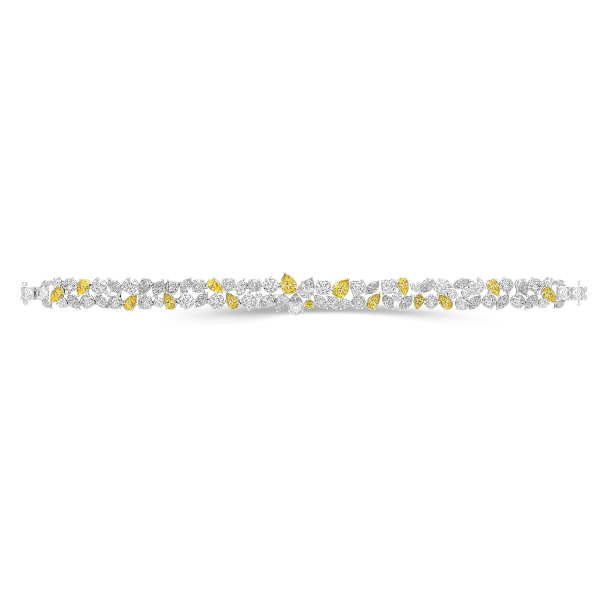 Anastasia’s Majestic Yellow Diamond and Diamond Bracelet
