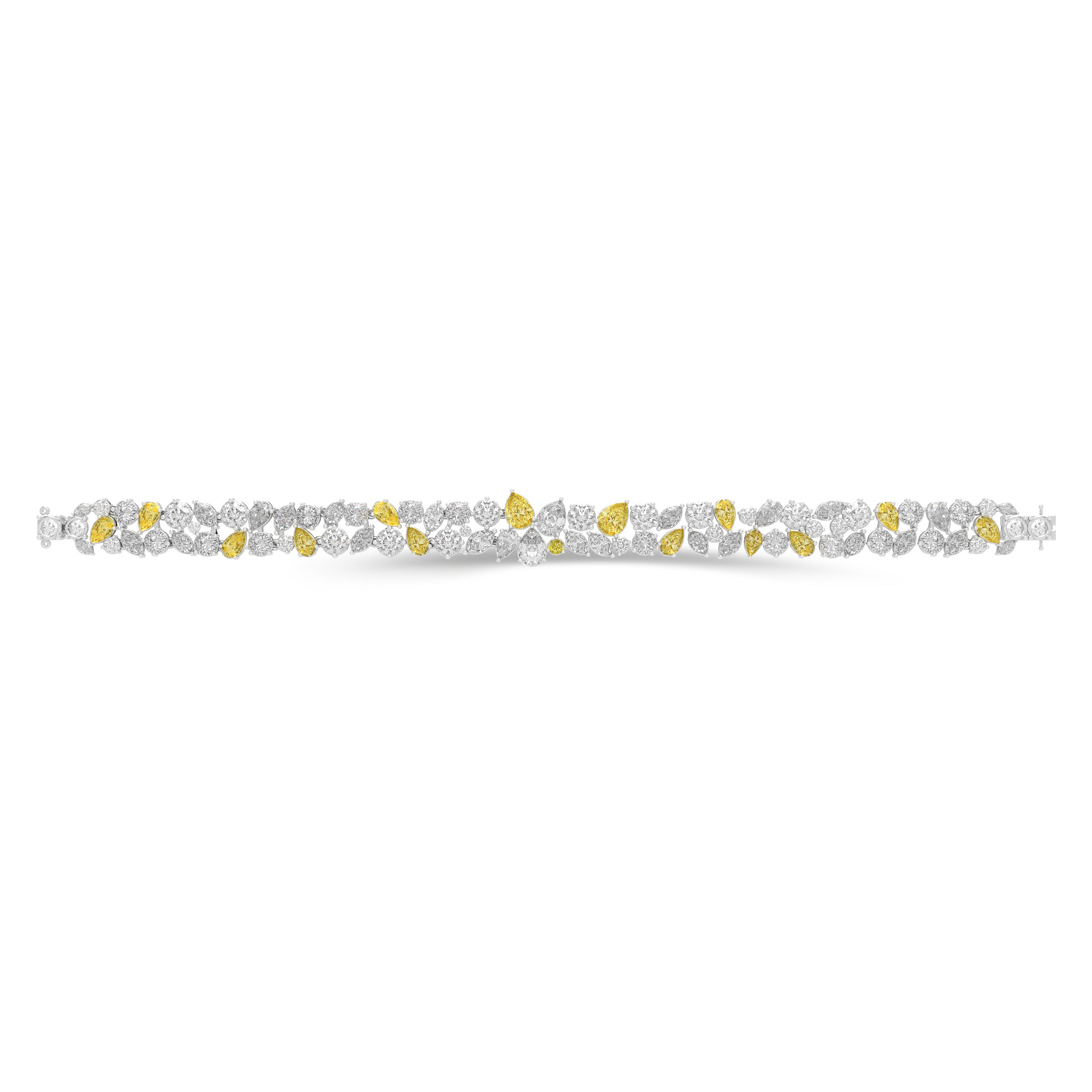 Anastasia’s Majestic Yellow Diamond and Diamond Bracelet
