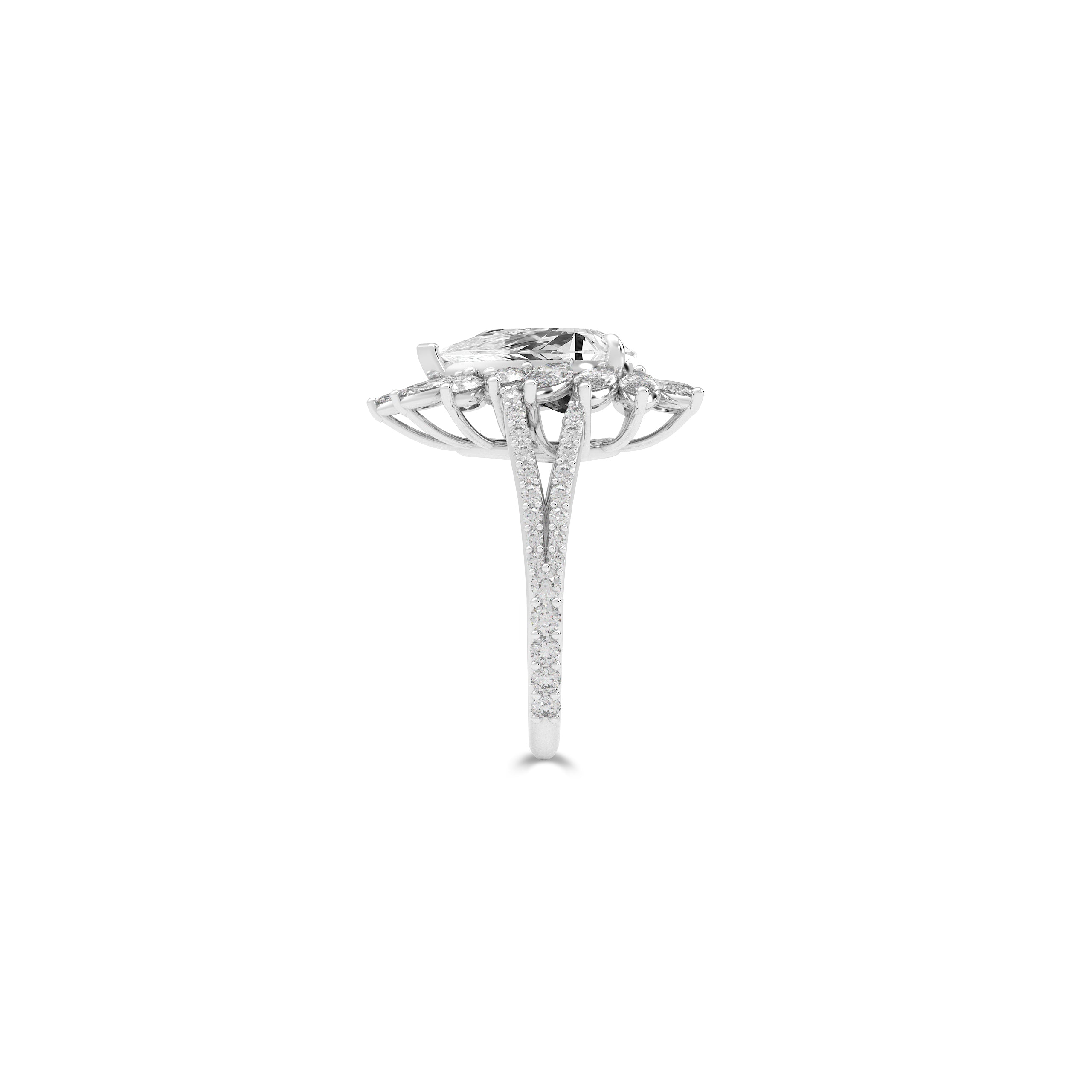 Anastasia’s Radiant Pear Shape Diamond  Ring