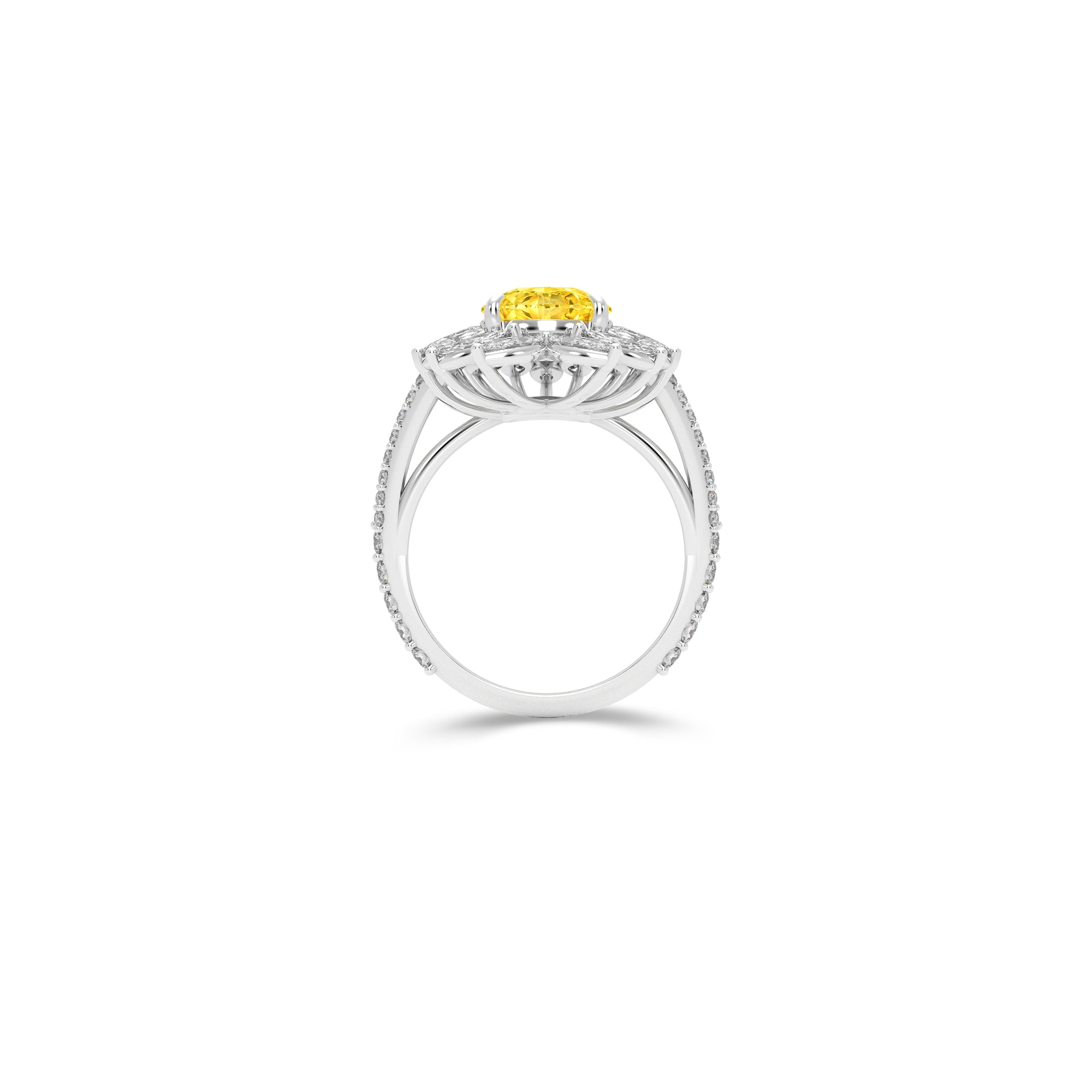 Anastasia’s Radiant Yellow Diamond Pear Shape Ring