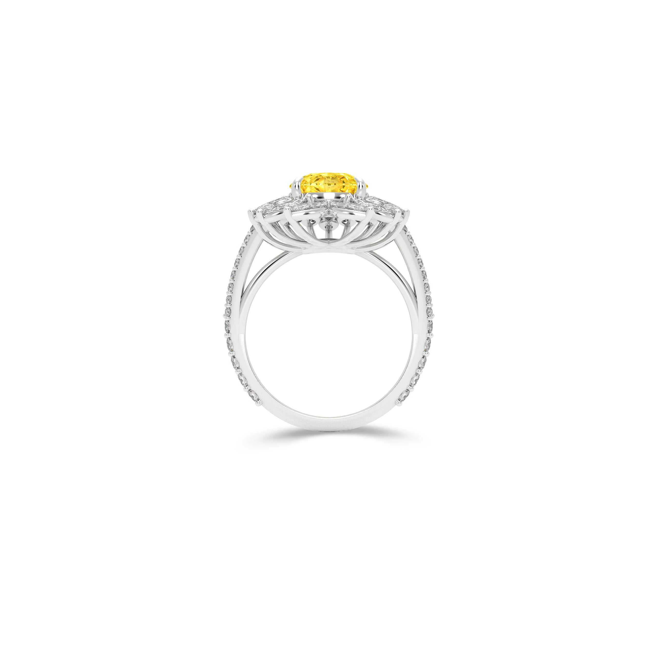 Anastasia’s Radiant Yellow Diamond Pear Shape Ring