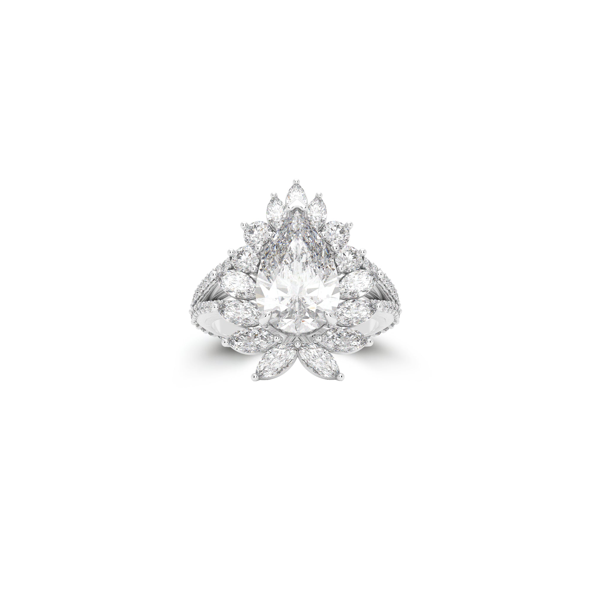 Anastasia’s Radiant Pear Shape Diamond  Ring