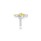 Anastasia’s Bloom Yellow Diamond & White Diamond Flower Ring