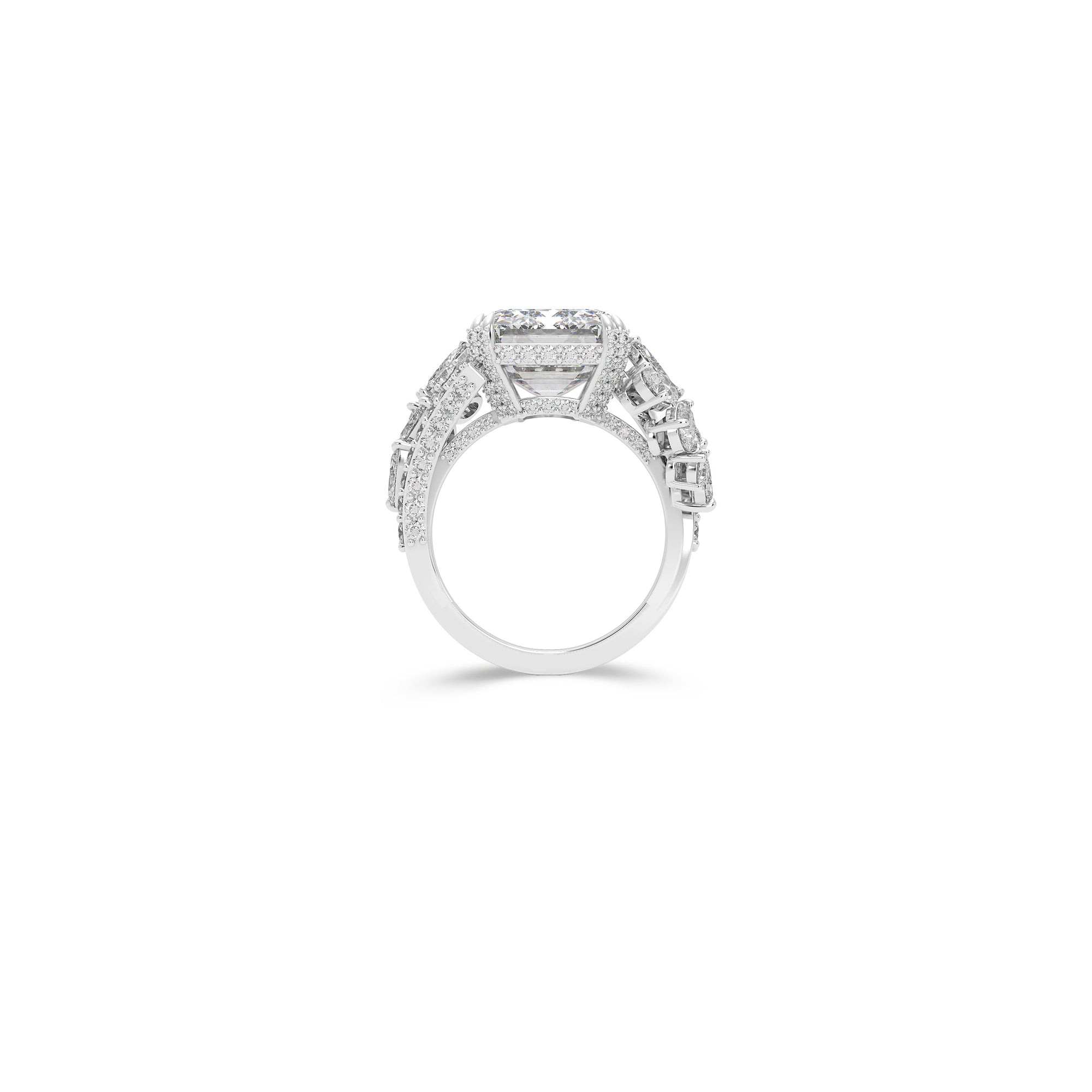 The Eternal Radiance Emerald Cut Diamond Ring