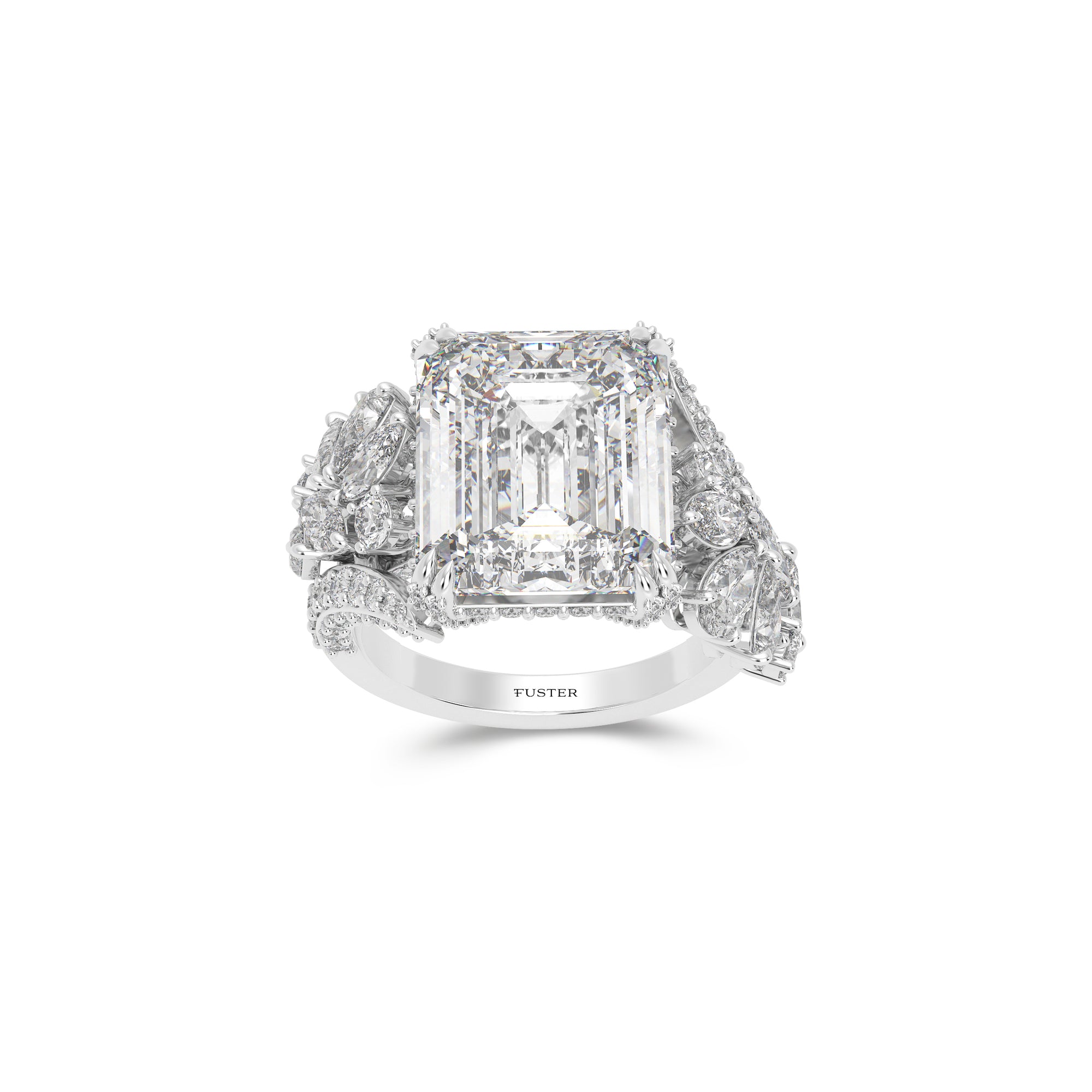 The Eternal Radiance Emerald Cut Diamond Ring