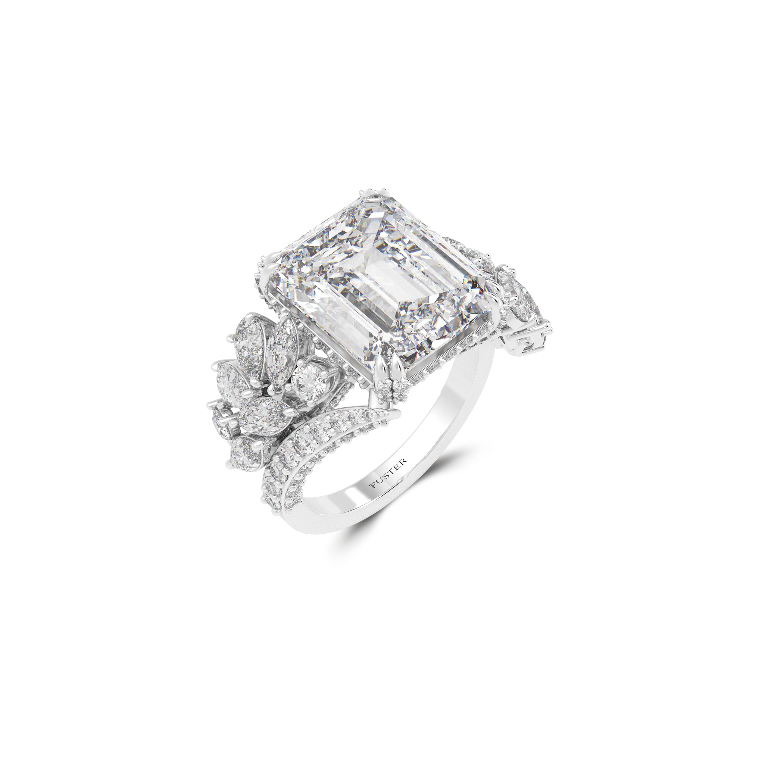 The Eternal Radiance Emerald Cut Diamond Ring