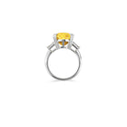 Fancy Intense Yellow Cushion Diamond Solitaire Ring – Boutique Exclusive