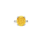 Fancy Intense Yellow Cushion Diamond Solitaire Ring – Boutique Exclusive