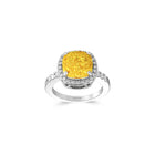 Intense Yellow Cushion Diamond Ring – Boutique Exclusive