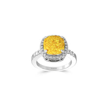 Intense Yellow Cushion Diamond Ring – Boutique Exclusive