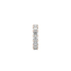 Emerald Square Cut White Diamond Band