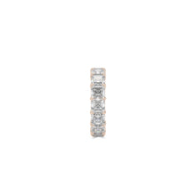 Emerald Square Cut White Diamond Band