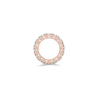 Emerald Square Cut White Diamond Band