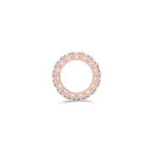 Emerald Square Cut White Diamond Band
