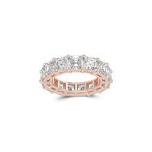 Emerald Square Cut White Diamond Band