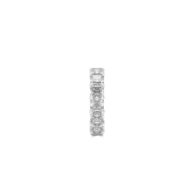 Emerald Square Cut White Diamond Band