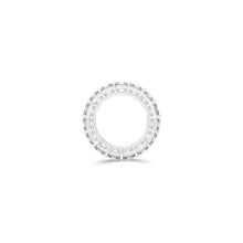 Emerald Square Cut White Diamond Band