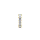 Emerald Square Cut White Diamond Band