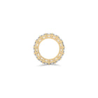 Emerald Square Cut White Diamond Band