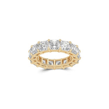 Emerald Square Cut White Diamond Band