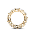 Emerald Square Cut White Diamond Band