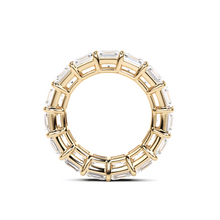 Emerald Square Cut White Diamond Band