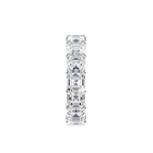 Emerald Square Cut White Diamond Band