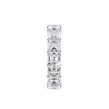 Emerald Square Cut White Diamond Band