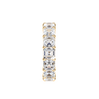 Emerald Square Cut White Diamond Band