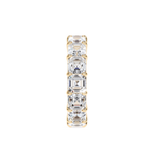Emerald Square Cut White Diamond Band