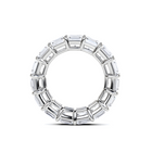 Emerald Square Cut White Diamond Band