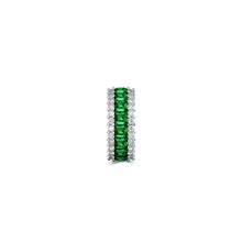 The Classic Fuster Emerald & Diamond Band