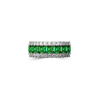 The Classic Fuster Emerald & Diamond Band