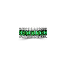 The Classic Fuster Emerald & Diamond Band