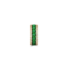 The Classic Fuster Emerald & Diamond Band