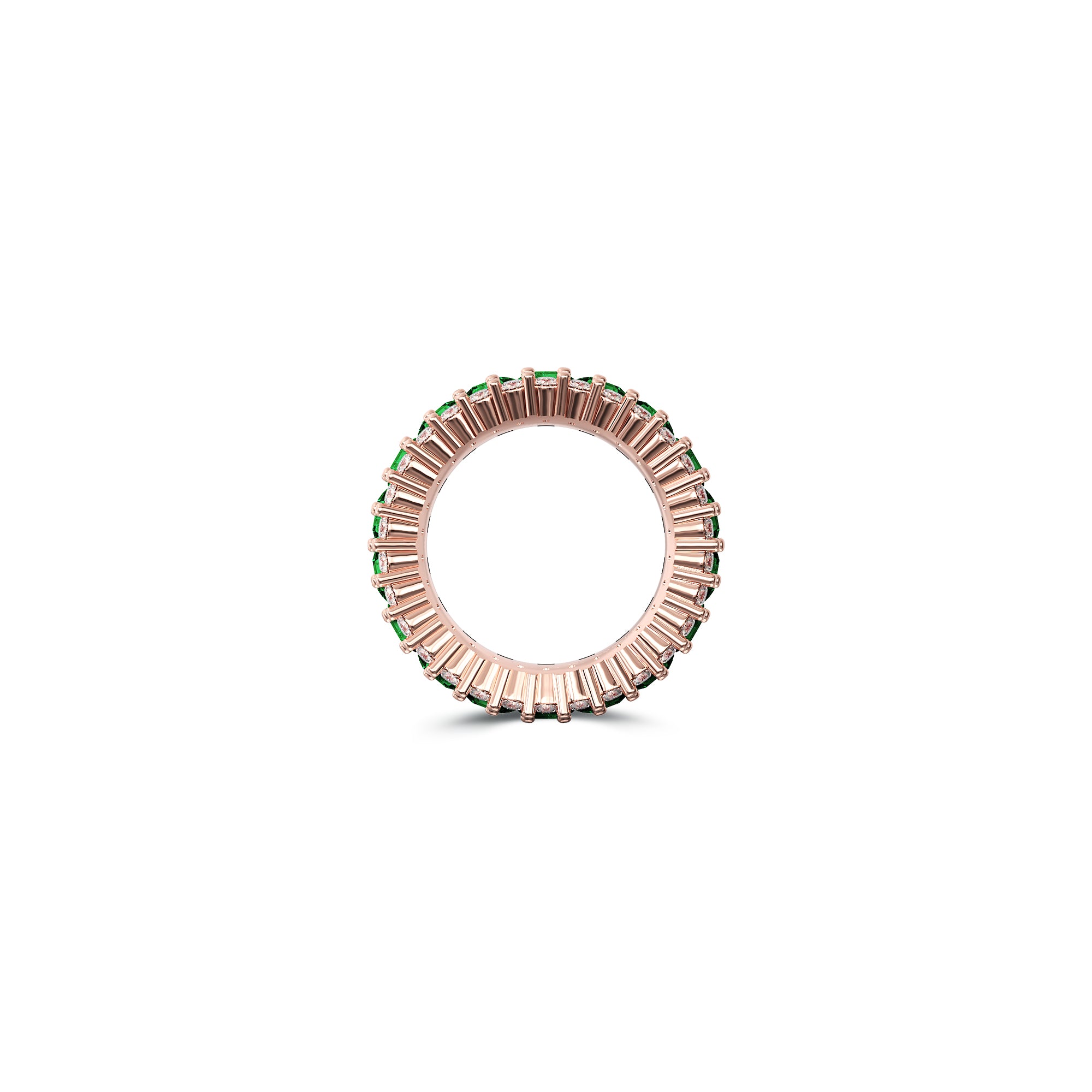 The Classic Fuster Emerald & Diamond Band