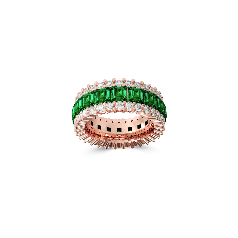 The Classic Fuster Emerald & Diamond Band