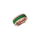 The Classic Fuster Emerald & Diamond Band