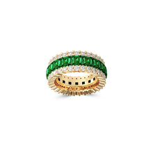The Classic Fuster Emerald & Diamond Band