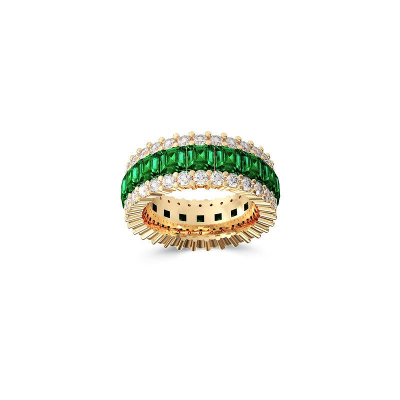 The Classic Fuster Emerald & Diamond Band